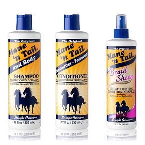 Mane 'n Tail Original Shampoo + Conditioner with Braid Sheen 12 Ounce Each