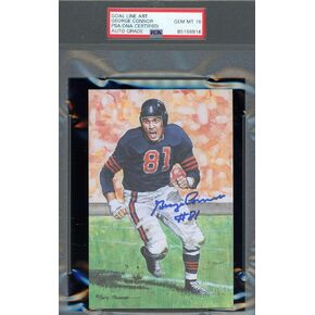 George Connor Gem Mint 10 PSA DNA Signed Goal Line Art Card GLAC Autograph