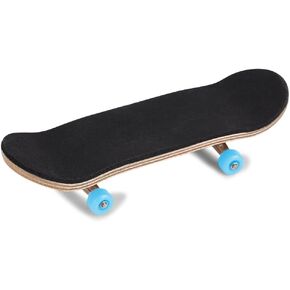 Milltrip Finger Skateboards, Mini Finger Skateboard, 5-Layer Maple Wood Mini Fingerboard with Alloy Trucks & Sealed Bearing Wheels, PU Anti-Slip Pad, Complete Giftware Set for Kids (Light Blue)