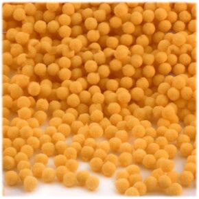 The Crafts Outlet 100-Piece Multi Purpose Pom Poms, Acrylic, 5mm/0.20-inch, Round, Black