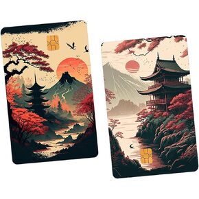 2 Set Debit Card Skin,1 Set with 4 Stickers,Credit Card Skin,Poker Set,Medicare Card Protector Sleeve,Social Security Card Protector,Anime Credit Card Skin (01)