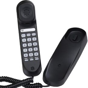 Sangyn Corded Phone for Home Mini Landline Telephone Wall Mounted Desk Phone No AC Power Required for Kitchen House Office