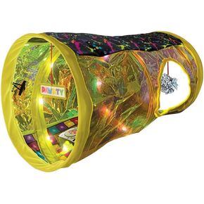 KONG Play Spaces Rave Cave - Motion Activated Tunnel with Music/Lights - for Cats