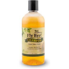 Fly Bye! Plus Shampoo, Condition, Clean, Repel and Moisturize, for Dogs, Horses, Sheep, Goats, 16oz