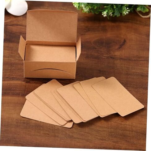 Angoily Retro Memo Pads Pcs Kraft Blank Greeting Cards White Small Cards Postcards for Mailing Memo Pads in Saudi Arabia