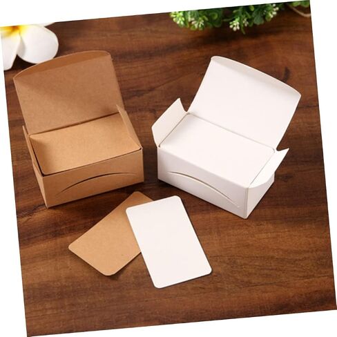 Angoily Retro Memo Pads Pcs Kraft Blank Greeting Cards White Small Cards Postcards for Mailing Memo Pads in Saudi Arabia