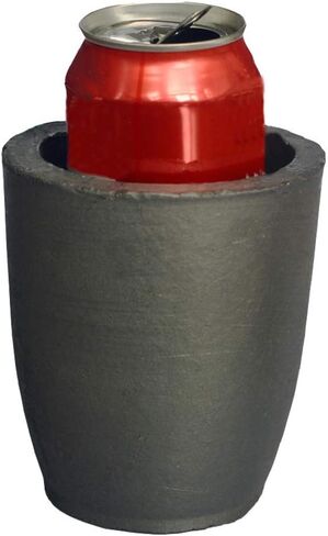 LLF Clay Graphite Crucible Foundry Cup Furnace Torch Melting Casting Refining Gold Silver Copper Brass Aluminum Lead Zinc and Alloys (#3 (Capacity 350ML)) in Kuwait