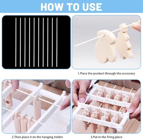 Beinkmake 10pcs قابلة لإعادة الاستخدام معلقة قضيب حرق 3.94 × 0.1 بوصة النحت حرق العصي قضبان المجوهر in Saudi Arabia