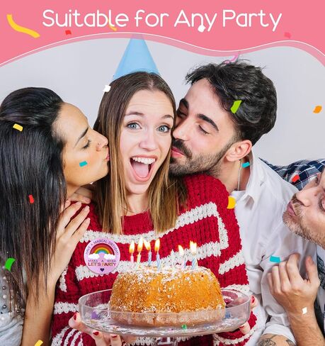 8 أزرار عيد ميلاد حزمة للنساء ، الرجال ، الأطفال ، دبوس عيد ميلاد سعيد لأعياد الميلاد ، الكعك والأحداث (متعددة الألوان) in Kuwait