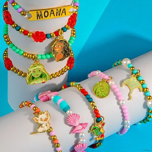 Fashion Angels Disney Moana 2 DIY Bracelet Making Kit, Includes 1,000+ Beads, 6 Charms, Design Board & More, Makes 20+ Bracelets, Craft for Kids Ages 8+ in Saudi Arabia