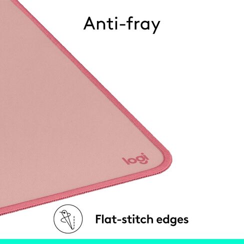 Logitech Desk Mat - Studio Series, Multifunctional Large Desk Pad, Extended Mouse Mat, Office Desk Protector with Anti-Slip Base, Spill-Resistant Durable Design - Pink in Saudi Arabia