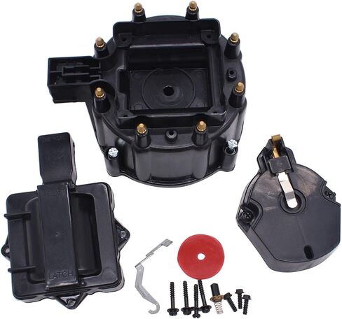 GSKMOTOR Performance Red Male HEI Distributor Cap & Rotor Replacement Kits Fits for SBC BBC 305 350 454 in Saudi Arabia