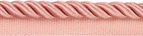 Fenghuangwu 13 Yard Handmade Cord Trim，1Cm/0.39Inch Diameter Twisted Trim Cord Rope for DIY,Home Décor,Upholstery,Curtain Tieback-Pink in Saudi Arabia