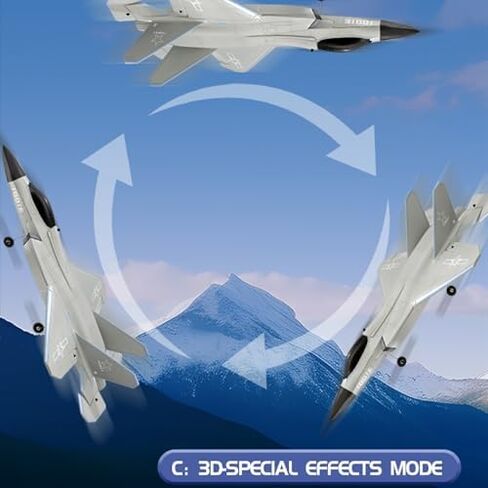 FX9631 RC Plane, 2.4GHz 4CH Brushless Remote Control Airplane 3D 6G Mode Built in Six Axis Gyroscope Aerobatics Culvert Plane, Simulated Stealth Fighter Toy Gift for Kids Adults in Saudi Arabia