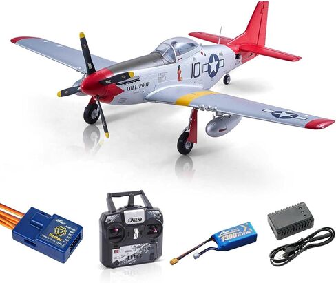 Arrows Rc Plane Propeller Rc Airplanes for Adults Remote Control Airplane P-51 850MM with Vector Flight Stabilization System RTF (Include Battery, Charger, Radio) in Saudi Arabia