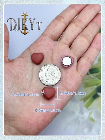 12 Pairs Heart Magnetic Hijab Pins, Strong Pinless No-Snag Hijab Magnets for Scarf, Shirt, Dress – Stylish & Multi-Purpose Use in Kuwait