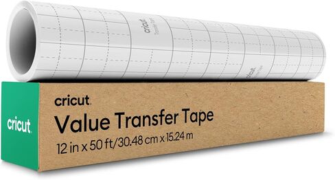 Cricut Value Transfer Tape (12in x 15ft Roll) - Easy Transfer for Vinyl Projects - Compatible with Maker & Explore Machines in Saudi Arabia