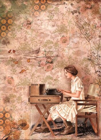 ورق الأرز اللزج ل decoupage ، التوت اللاصق الذاتي والورق الأثاث الورقي ، decoupage الحجم الكبير ، لوازم الحرف ، أنماط وتصميمات المرأة PRT4 (2723) in Kuwait