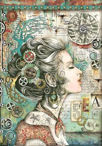 ورق الأرز اللزج ل decoupage ، التوت اللاصق الذاتي والورق الأثاث الورقي ، decoupage الحجم الكبير ، لوازم الحرف ، أنماط وتصميمات المرأة PRT4 (2723) in Kuwait