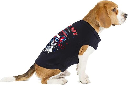 4th of July Dog Outfit Shirt Clothes for Small Medium Large Dog Pet Patriotic Independence Day Red White and Blue Fourth of July Girl Female Puppy Holiday T-Shirts with Funny Pattern Love M in Saudi Arabia