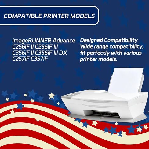 متوافق مع Canon GPR-58 وحدة طبل العمل من أجل Canon Imagerunner Advance C256IF II C256IF III C356IF II C356IF III DX C257IF C357IF PRINTERS ، مع رقاقة ، عائد مرتفع 45000 صفحة (MAGENTA) in Kuwait