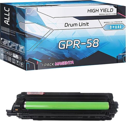 متوافق مع Canon GPR-58 وحدة طبل العمل من أجل Canon Imagerunner Advance C256IF II C256IF III C356IF II C356IF III DX C257IF C357IF PRINTERS ، مع رقاقة ، عائد مرتفع 45000 صفحة (MAGENTA) in Kuwait