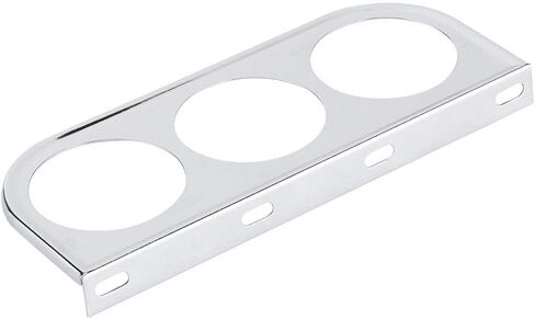 Meter Mount Holder, 52mm/2in 3-Hole Triple Instrument Panel Shell Gauge Mounting Bracket Car Dashboard Meter Iron Holder(Black) in Kuwait