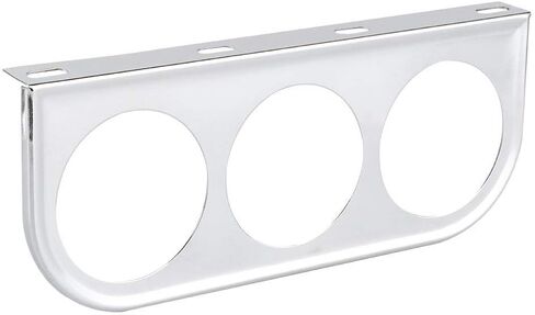 Meter Mount Holder, 52mm/2in 3-Hole Triple Instrument Panel Shell Gauge Mounting Bracket Car Dashboard Meter Iron Holder(Black) in Kuwait