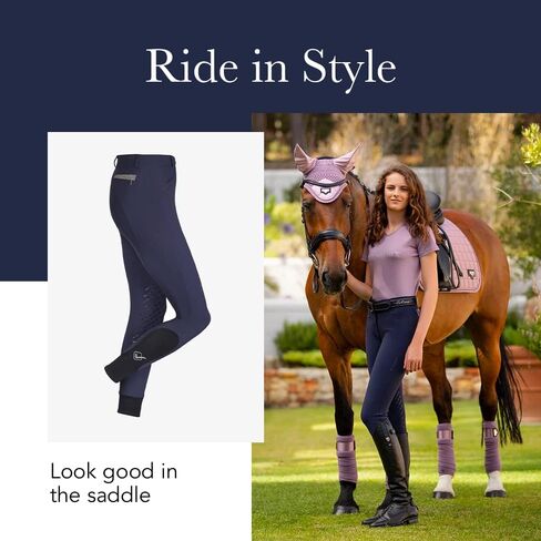 سراويل LeMieux Dynamique Knee Grip للنساء - سراويل الفروسية لركوب الخيل - سراويل ركوب الخيل Jodhpur للسيدات in Kuwait