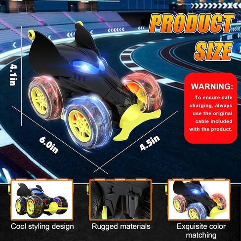 Unicorn Remote Control Car for Girls, 360° Rotating 4WD Stunt RC Cars with Cute Cool LED Lights, Rechargeable Car Toys Birthday Gifts for Kids Girl Age 3-6 7-9 10-12 in Saudi Arabia