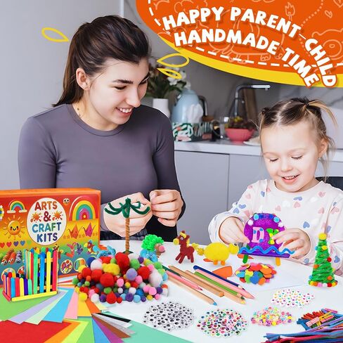 Doitem Pipe Cleaners Supplies Craft Forms ، 2000pcs الفنون والحرف الإمدادات بما في ذلك منظف الأنابيب Wiggle Googly Eyes Pom Poms العصي ترتر أوراق زهور الرغوة in Kuwait