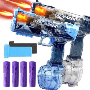 2025 Electric Water Guns 2-Pack with LED Light-Up Muzzle – Automatic Squirt Guns, 500CC Tanks, 28FT Range, 4 Rechargeable Batteries, Waterproof, Perfect for Nighttime Pool Parties & Outdoor Fun