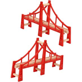 2PCS TRAIN BRIDGES MODEL TRACH TRACK ACCOSIONS FOR ANCEPATION