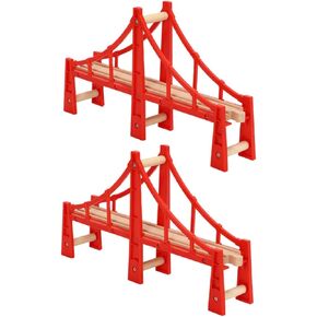 2Pcs Train Bridges Accessories for Train Track Add Compatible with Trains for Creative Play and Development