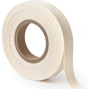 1/2 Inch Double Fold Bias Tape, 10 Yards Polyester Continuous Bias Tape for Sewing Seaming Hemming Piping Quilting Projects White