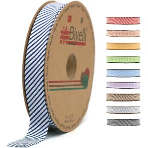 Cotton Fold Bias Binding Tape - 3/4 Inches (20mm) Wide - 27 Yards - Plaid Single Fold Cotton Fold Bias Binding Tape for Sewing Clothing DIY Gray C12