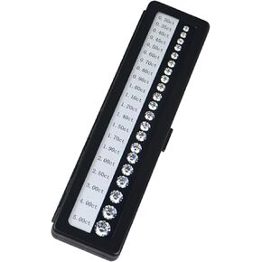 Diamond Color Scale, Stone Grading for Novice and Expert, Diamond Weight, High Precision Teaching Tools, Portable and, Style D