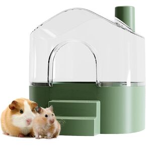 Hamster Sand Bath Container Box Large Space Hamster Bathtub Digging Sand Container for Pygmy Hamsters, Chinchilla, Rats, Mice, Gerbils, Other Small Animal (Green) in Kuwait