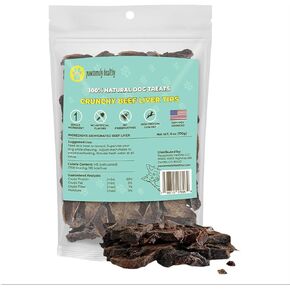 Crunchy Beef Spleen Jerky for Dogs – Natural Single-Ingredient Air-Dried Treat, High-Protein & Grain-Free, Made in USA - 3 oz