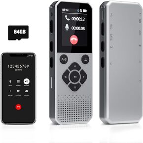 مسجل صوت رقمي سعة 64 جيجابايت مزود بتقنية البلوتوث، وتنشيط الصوت، وإعادة ترتيب الصوت لمحاضرة اجتماعات المقابلة، ومعدل بت يصل إلى 3072 كيلوبت في الثانية وإمكانية تسجيل المكالمات in Kuwait