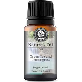 Green Tea and Lemongrass Fragrance Oil (15ml) for Diffusers, Soap Making, Candles, Lotion, Home Scents, Linen Spray, Bath Bombs, Slime