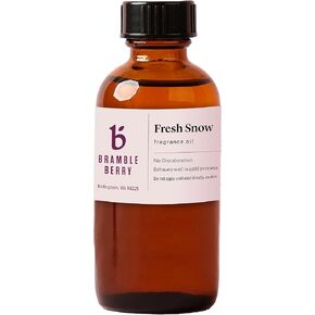 Fresh Snow Fragrance Oil for Soap, Lotion, Scrub & Holiday DIY Gifts – Clean Cotton-Inspired Scent with Heliotrope, Spring Water, Juniper Berry, Vetiver & Sandalwood – Crisp, Skin Safe, Phthalate-Free