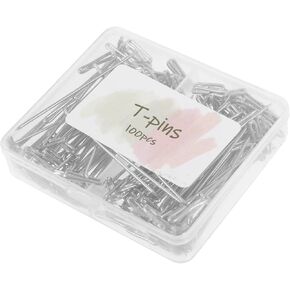DOITOOL 100Pcs Shaped Sewing Pins Durable Blocking Needles for DIY Crafts Strong and Smooth Convenient for Quilting and Intricate Decorations Compact Storage Case Included