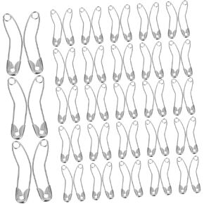 100pcs Curved Safety Pins Durable Plated Metal Quilting Crafting Tools for Quick Basting Efficient Fabric Securing Enhanced Precision Multi Layer Projects