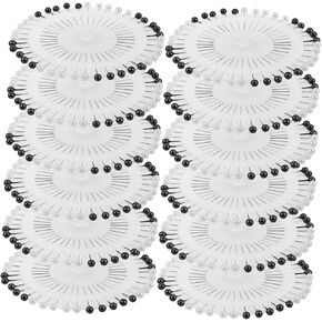 480pcs دبابيس خياطة لؤلؤة لؤلؤة - إبر تحديد موقع الدقة لصياغة وصنع التخيين وصنع المجوهرات - ملحقات الخياطة الأساسية لمشاريع DIY