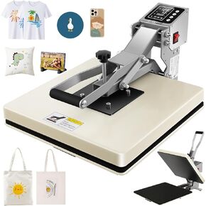 Akeydiy Heat Press 15x15 انزلاق آلة الضغط الحرارية للبطلينوس للقمصان ، وضغط تي شيرت ذي جودة صناعية ، وضغط على الفينيل الحراري ، وآلة الصحافة الحرارية للتسامي الرقمي للقميص ، والوسائد ، والكيس ، والحصير