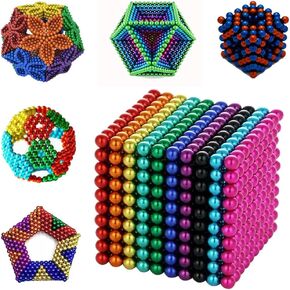 Magnetic-Balls,Magnets Building Desk Toy for Stress Relief, Magnet-Beads Putty Toy Slime(Adult) (C3/224PCS/5.MM)
