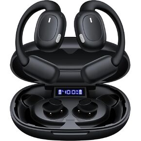 AI Translation Earbuds Real Time 164 Languages Translator Earbuds with 80H Play Time 3 in 1 Open-Ear Translation Headphones with Audio & Video Translation for Travel Business Meeting Learning (Black)