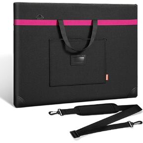 Large Art Portfolio Bag, 38 x 29.5 Inches Multi-Functional Storage Bag for Puzzle Storage Folder, Puzzle Board, Artworks, Sketching, Posters, and Drawing Boards
