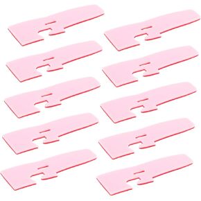 Angoily 10pcs Overlock Presser Foot Pad Covers for Sewing Machines Durable Plastic Base for Enhanced Finish Smooth Operation Compatible with Various Overlock Machines